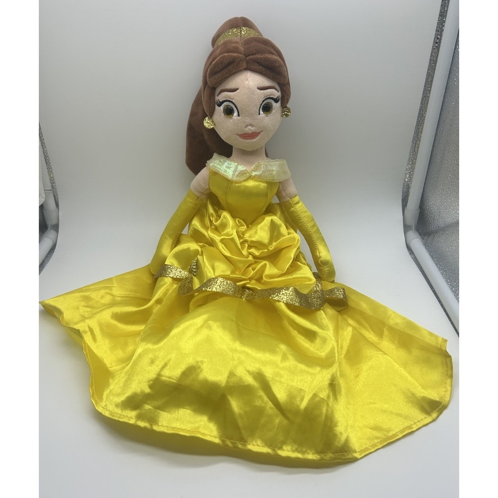 Ty Disney Princess Belle Sparkle Plush Doll 2021 16" Tall
